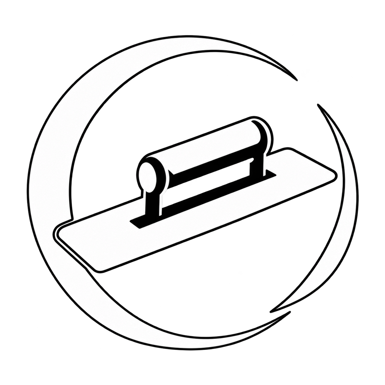 Eclipse trowel and crescent symbol